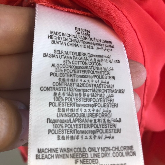 BCBG GENERATION short coral dress - Picture 9 of 9